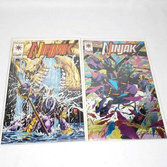 Valiant Ninjack Comic Book Chromium Cover No. 1 Regular No. 2 - Picture 1 of 7
